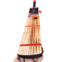 Kwesports Bandook Burn Edition - Hard Tennis Bat - 4 Scoop 2 Hole - Front Angle.webp