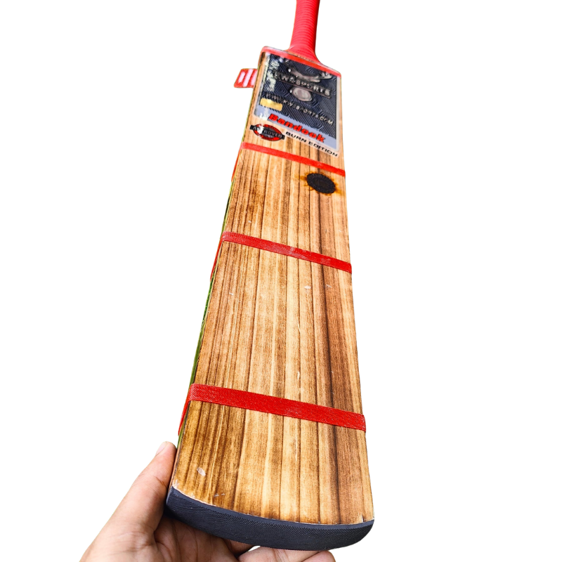 Kwesports Bandook Burn Edition - Hard Tennis Bat - Diamond Cut - Front Angle.webp