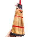 Kwesports Bandook Burn Edition - Hard Tennis Bat - Diamond Cut - Front Angle.webp