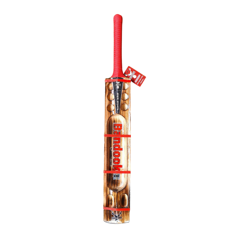 Kwesports Bandook Burn Edition - Hard Tennis Bat - Diamond Cut - Back.webp