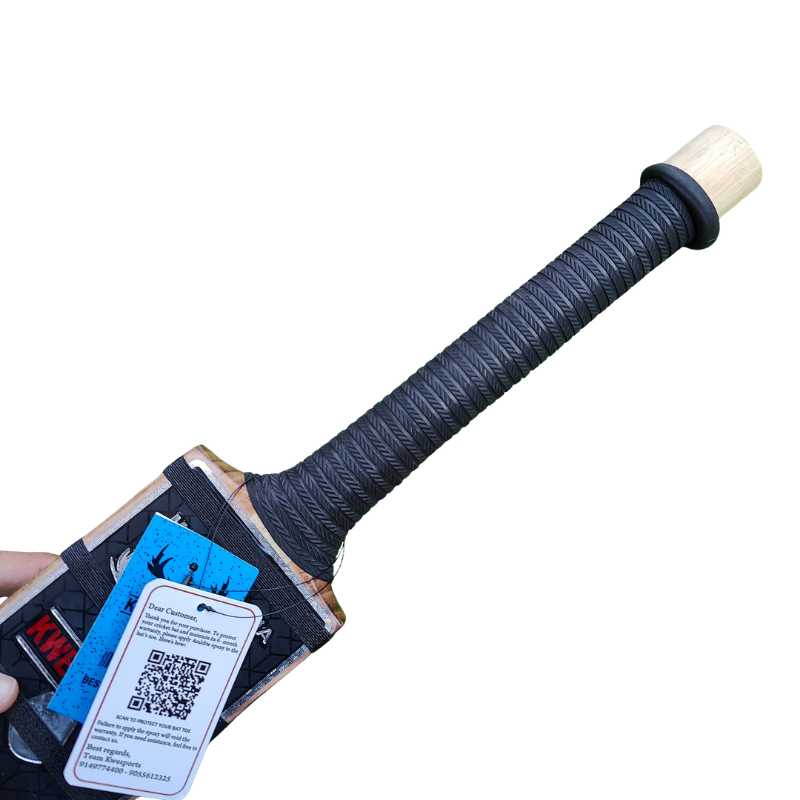 Bandook Burn Edition Kerala Style Double Blade - Hard Tennis Bat - Grip.webp