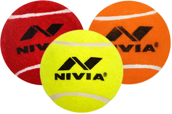 Nivia Cricket Tennis Ball - (140g to145g)