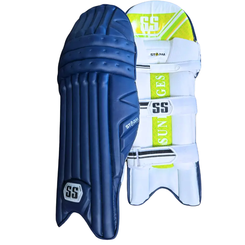 SS Storm Batting Cricket Pads - Mens- Navy