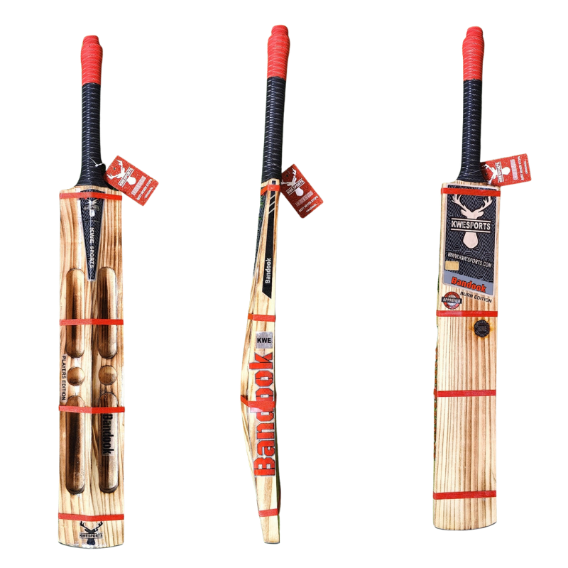 Kwesports Bandook Burn Edition - Hard Tennis Bat - 4 Scoop 2 Hole
