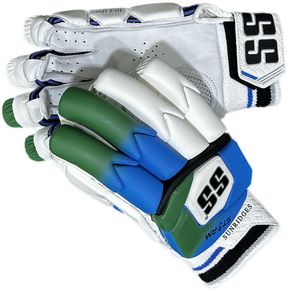 SS Storm Batting Cricket Glove - Aqua/Green