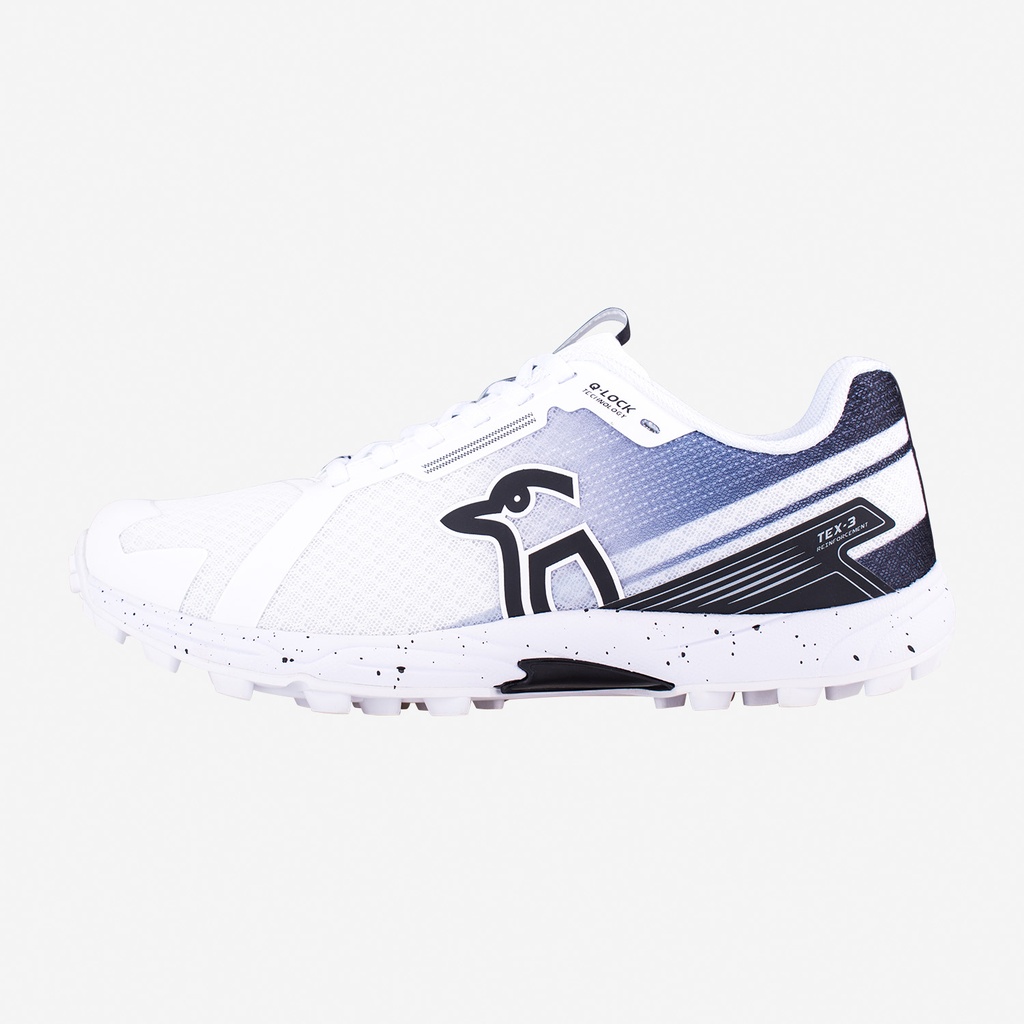 Kookaburra KC 2.0 Rubber Shoes - White & Black