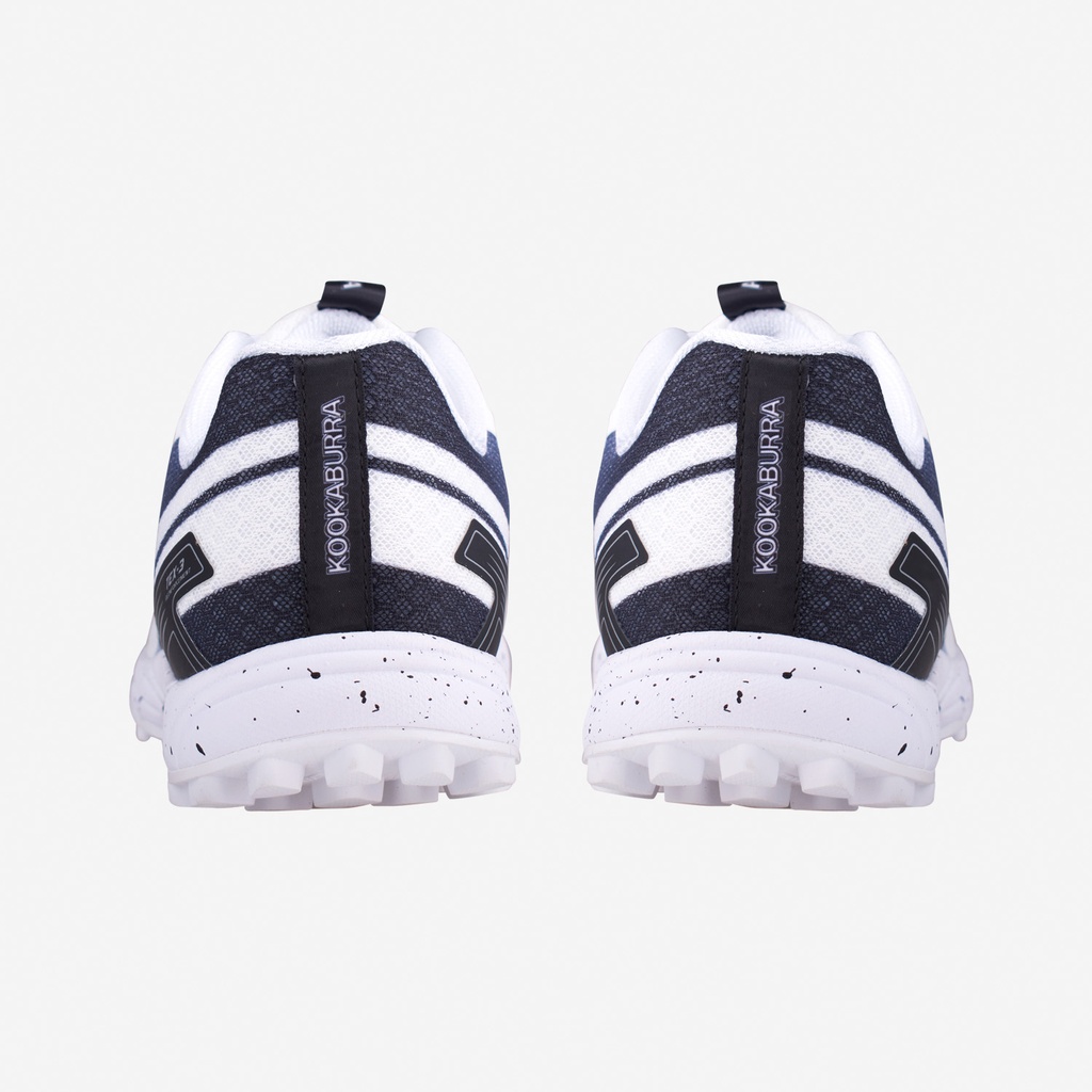 Kookaburra KC 2.0 Rubber Shoes - White & Black