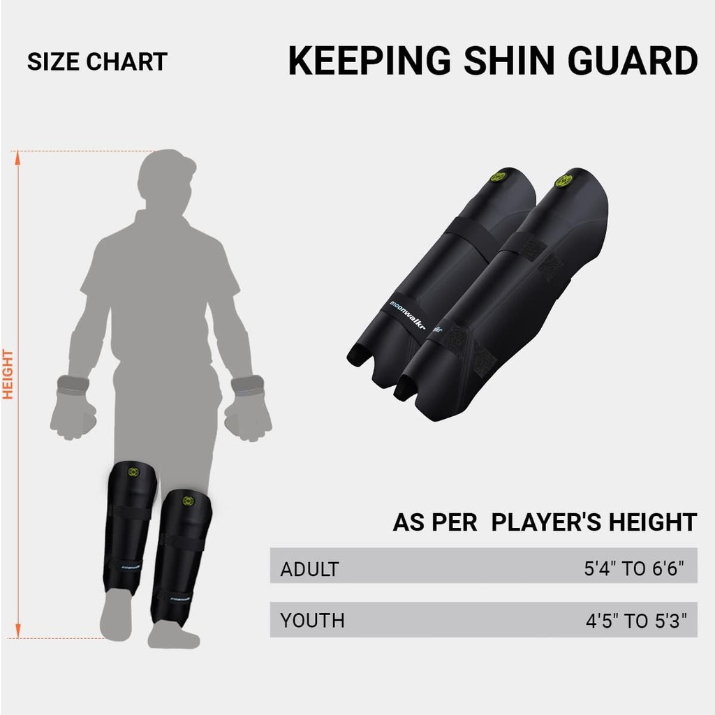 moonwalkr Keeping Shin Guards - Black
