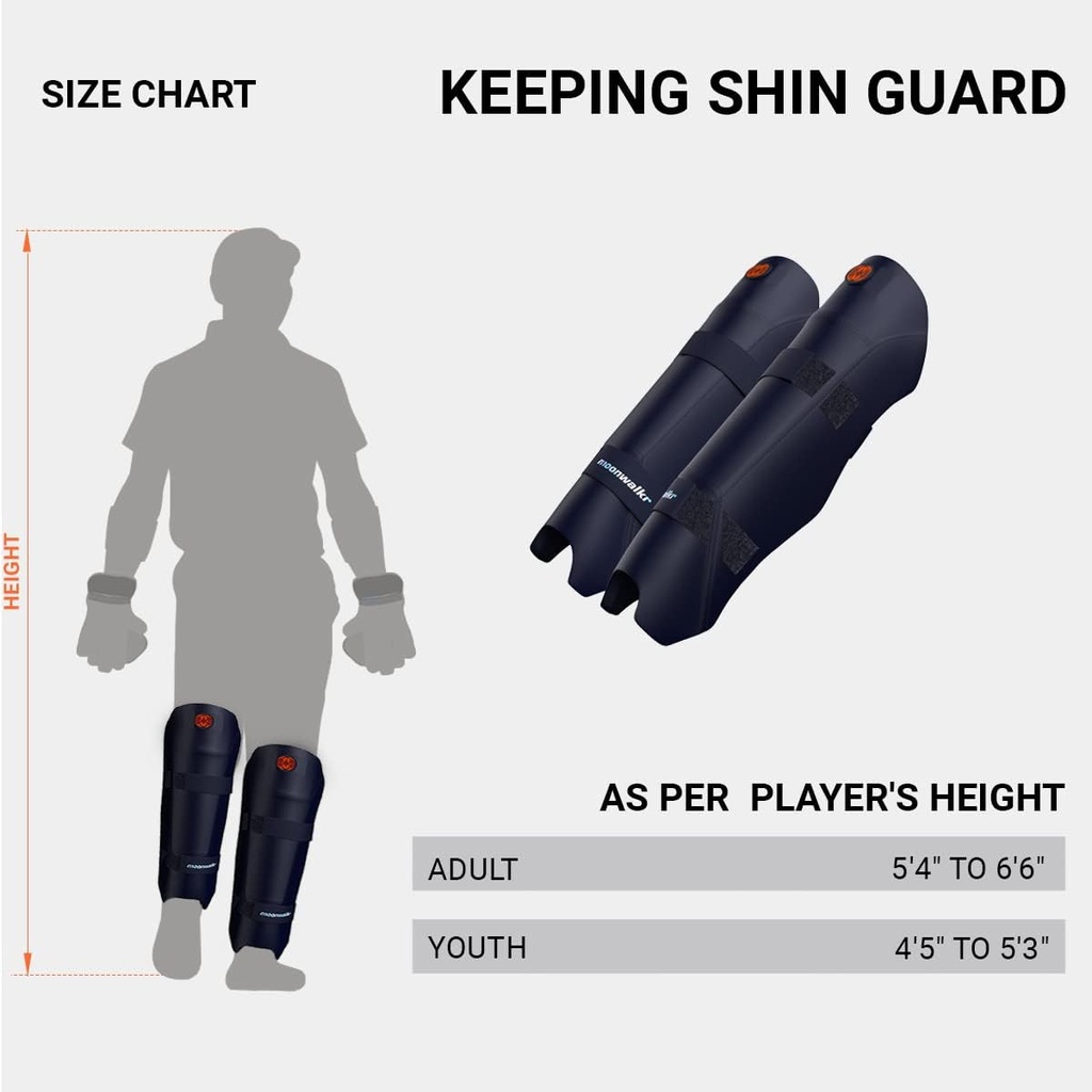 moonwalkr Keeping Shin Guards - Blue - Youth
