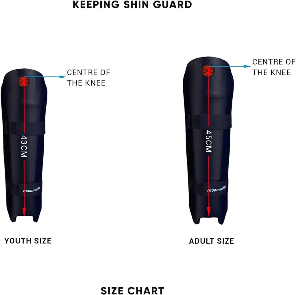 moonwalkr Keeping Shin Guards - Blue - Youth