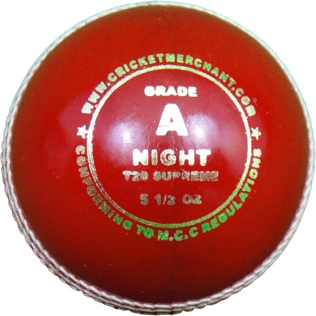 Night T20 Supreme - Grade A Cricket ball