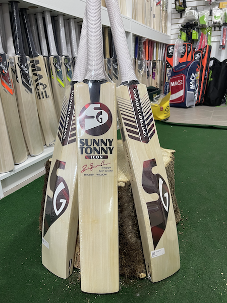 SG Sunny Tonny Icon Cricket Bat - Burgundy