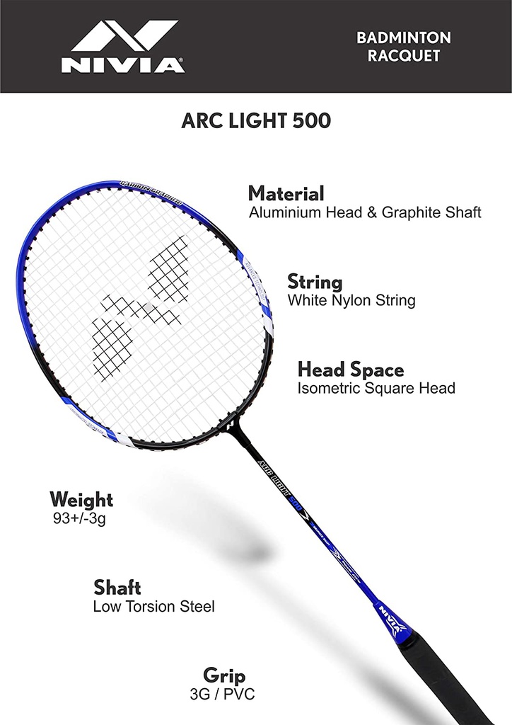 NIVIA Arc Light 500 Badminton Racquets