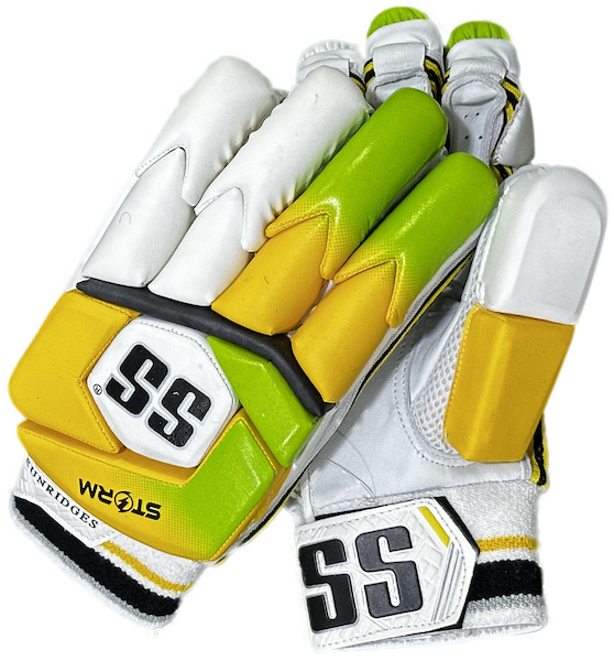 SS Storm Batting Cricket Glove- Yellow/Green