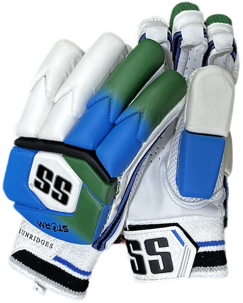 SS Storm Batting Cricket Glove - Aqua/Green