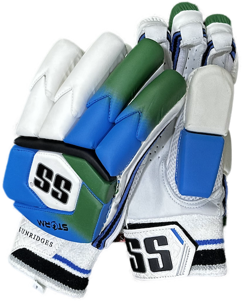 SS Storm Batting Cricket Gloves - Boys RH - Aqua