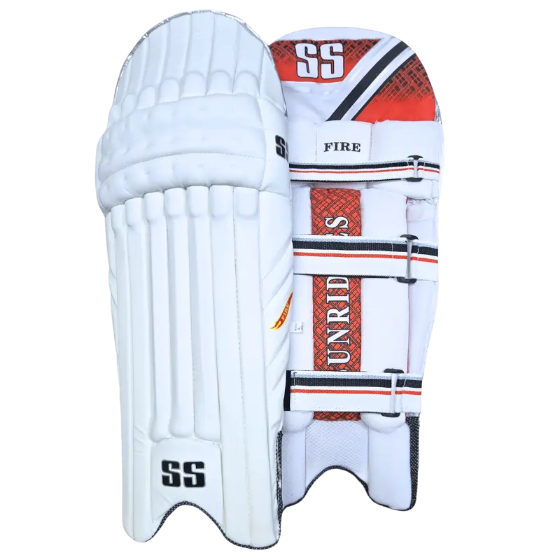 SS Fire Batting Cricket Pads - Mens- White