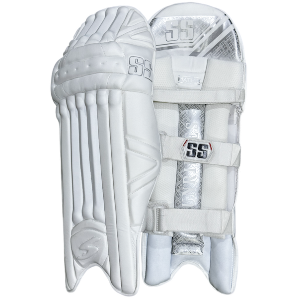 SS Matrix Cricket Batting Pads - White | Pro Cricket Gear Naperville, IL